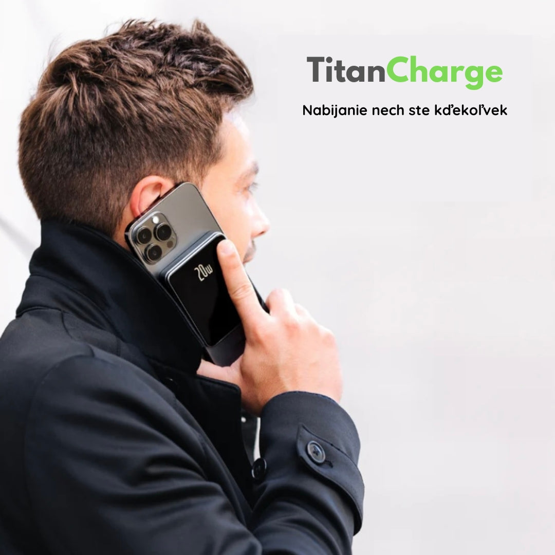 TitanCharge™-Wireless Powerbank 10000mAh 20W/15W (USB-C/Lightning)