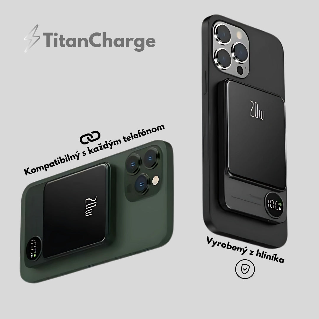 TitanCharge™-Wireless Powerbank 5000mAh (USB-C & Lightning)