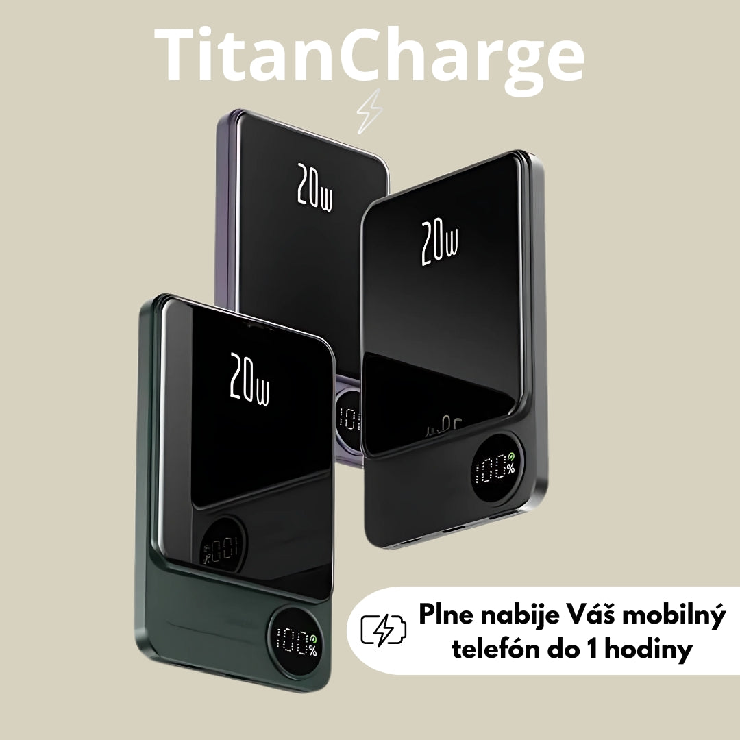 TitanCharge™-Wireless Powerbank 10000mAh 20W/15W (USB-C/Lightning)